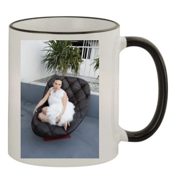 Scarlett Johansson 11oz Colored Rim & Handle Mug