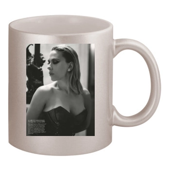 Scarlett Johansson 11oz Metallic Silver Mug