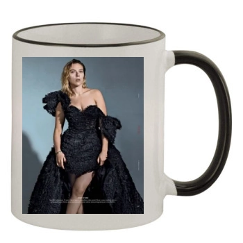 Scarlett Johansson 11oz Colored Rim & Handle Mug