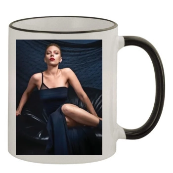 Scarlett Johansson 11oz Colored Rim & Handle Mug