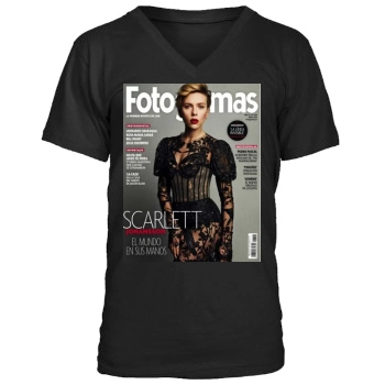 Scarlett Johansson Men's V-Neck T-Shirt