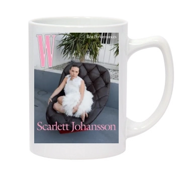 Scarlett Johansson 14oz White Statesman Mug