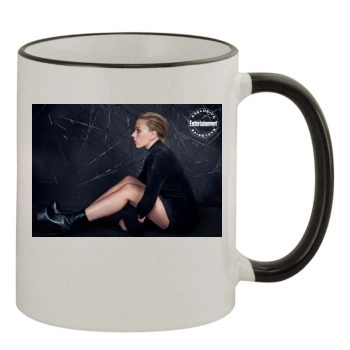 Scarlett Johansson 11oz Colored Rim & Handle Mug