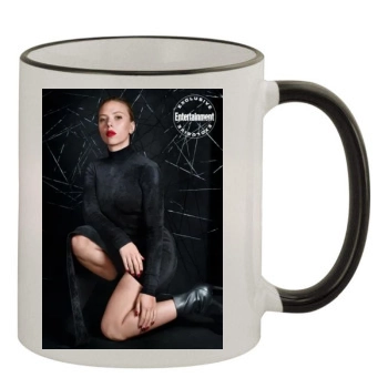 Scarlett Johansson 11oz Colored Rim & Handle Mug