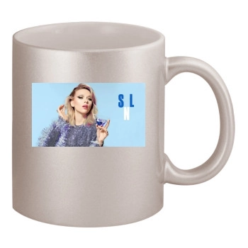 Scarlett Johansson 11oz Metallic Silver Mug