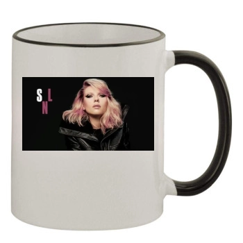 Scarlett Johansson 11oz Colored Rim & Handle Mug