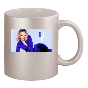 Scarlett Johansson 11oz Metallic Silver Mug