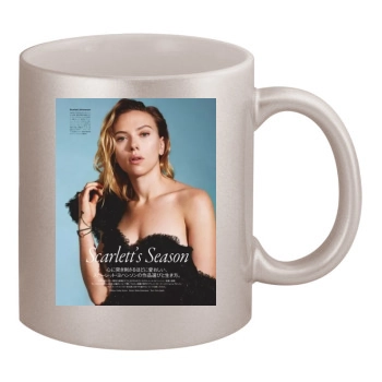 Scarlett Johansson 11oz Metallic Silver Mug