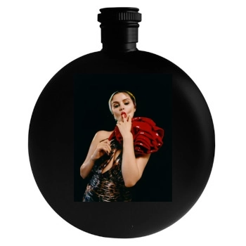 Selena Gomez Round Flask