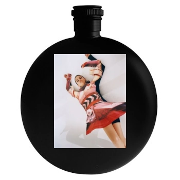 Selena Gomez Round Flask