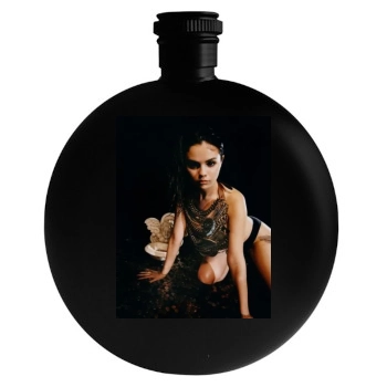 Selena Gomez Round Flask