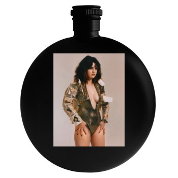 Selena Gomez Round Flask