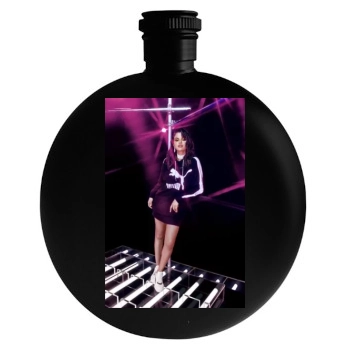 Selena Gomez Round Flask