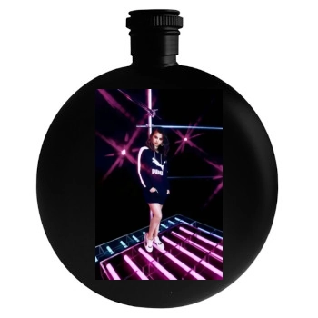 Selena Gomez Round Flask