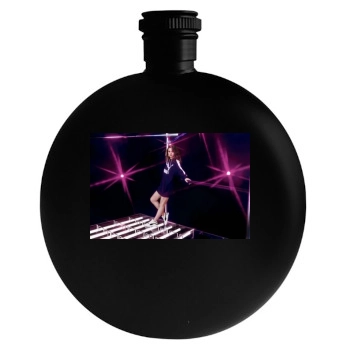 Selena Gomez Round Flask