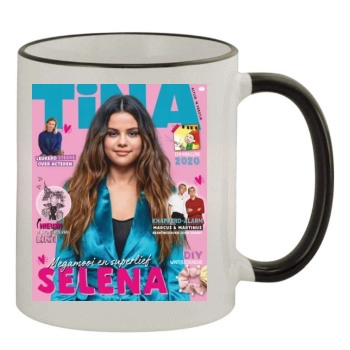 Selena Gomez 11oz Colored Rim & Handle Mug