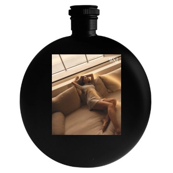 Selena Gomez Round Flask