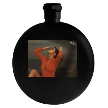 Selena Gomez Round Flask