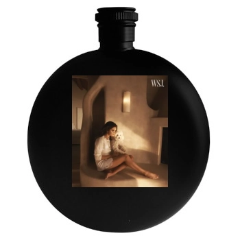 Selena Gomez Round Flask