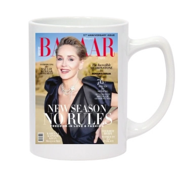 Sharon Stone 14oz White Statesman Mug