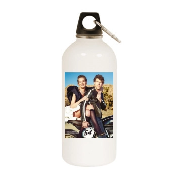 Sharon Stone White Water Bottle With Carabiner