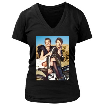 Sharon Stone Women's Deep V-Neck TShirt