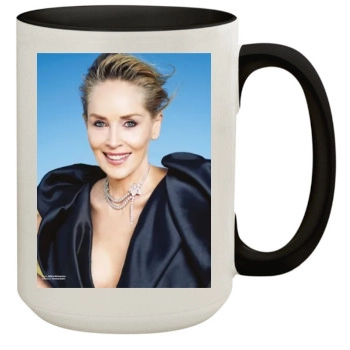 Sharon Stone 15oz Colored Inner & Handle Mug