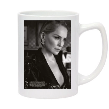 Sharon Stone 14oz White Statesman Mug