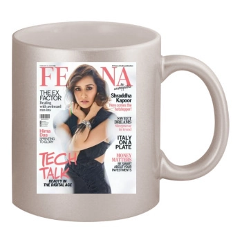 Shraddha Kapoor 11oz Metallic Silver Mug