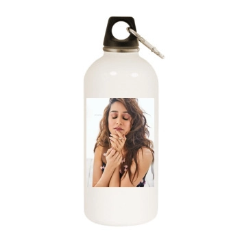 Shraddha Kapoor White Water Bottle With Carabiner