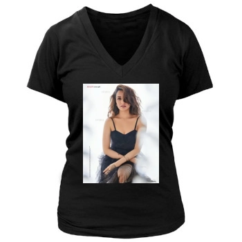 Shraddha Kapoor Women's Deep V-Neck TShirt