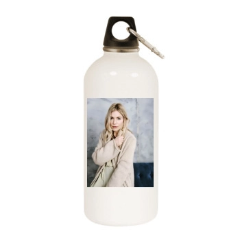 Sienna Miller White Water Bottle With Carabiner