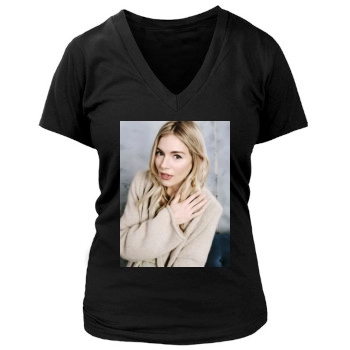 Sienna Miller Women's Deep V-Neck TShirt