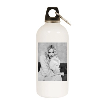 Sienna Miller White Water Bottle With Carabiner