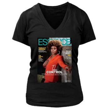 Taraji P. Henson Women's Deep V-Neck TShirt