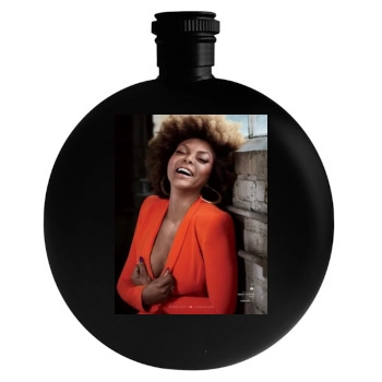 Taraji P. Henson Round Flask