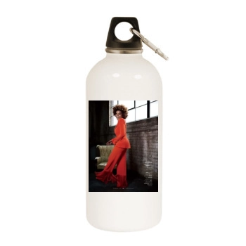 Taraji P. Henson White Water Bottle With Carabiner