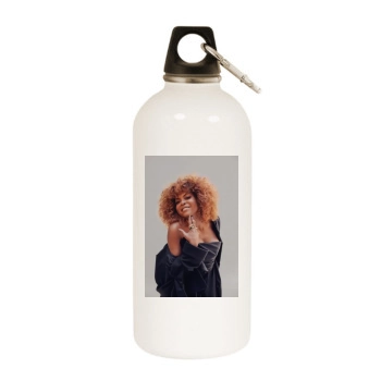 Taraji P. Henson White Water Bottle With Carabiner