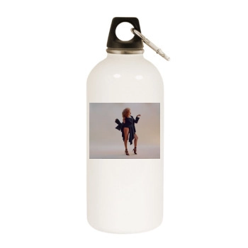 Taraji P. Henson White Water Bottle With Carabiner