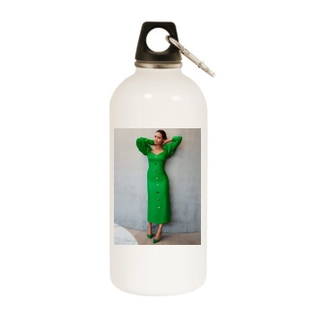 Thandie Newton White Water Bottle With Carabiner