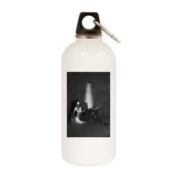 The Pussycat Dolls White Water Bottle With Carabiner