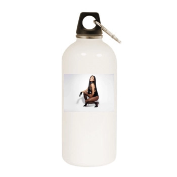 The Pussycat Dolls White Water Bottle With Carabiner