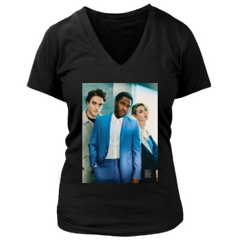 Elizabeth Debicki Women's Deep V-Neck TShirt