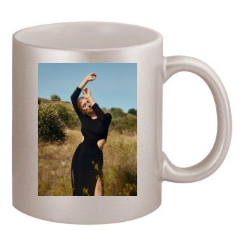 Elizabeth Debicki 11oz Metallic Silver Mug