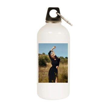 Elizabeth Debicki White Water Bottle With Carabiner