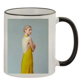 Elizabeth Debicki 11oz Colored Rim & Handle Mug