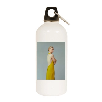 Elizabeth Debicki White Water Bottle With Carabiner