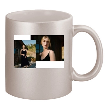 Elizabeth Debicki 11oz Metallic Silver Mug