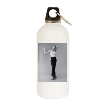 Elizabeth Debicki White Water Bottle With Carabiner