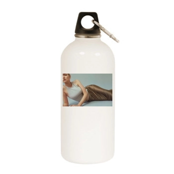 Elizabeth Debicki White Water Bottle With Carabiner